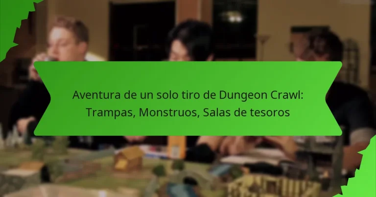 Aventura de un solo tiro de Dungeon Crawl: Trampas, Monstruos, Salas de tesoros