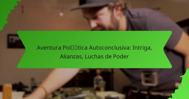 Aventura Política Autoconclusiva: Intriga, Alianzas, Luchas de Poder
