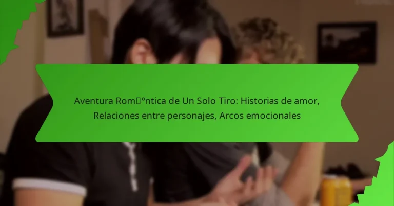 Aventura Romántica de Un Solo Tiro: Historias de amor, Relaciones entre personajes, Arcos emocionales