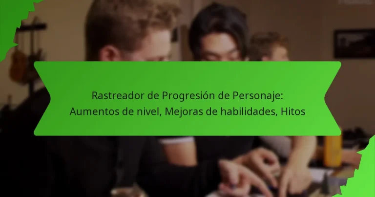 Rastreador de Progresión de Personaje: Aumentos de nivel, Mejoras de habilidades, Hitos